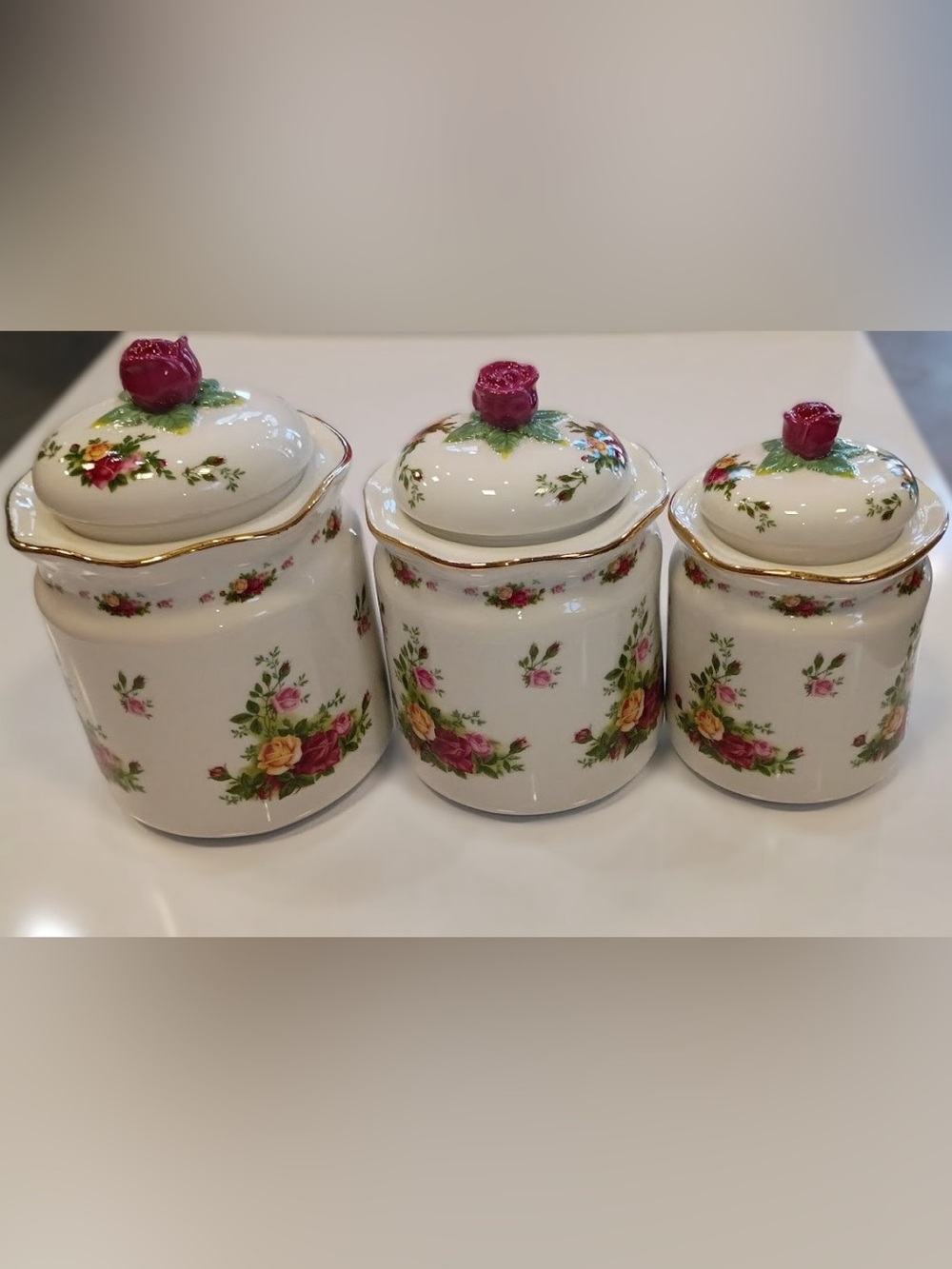 Royal Albert Old Country Roses 3-Piece Canister Set
